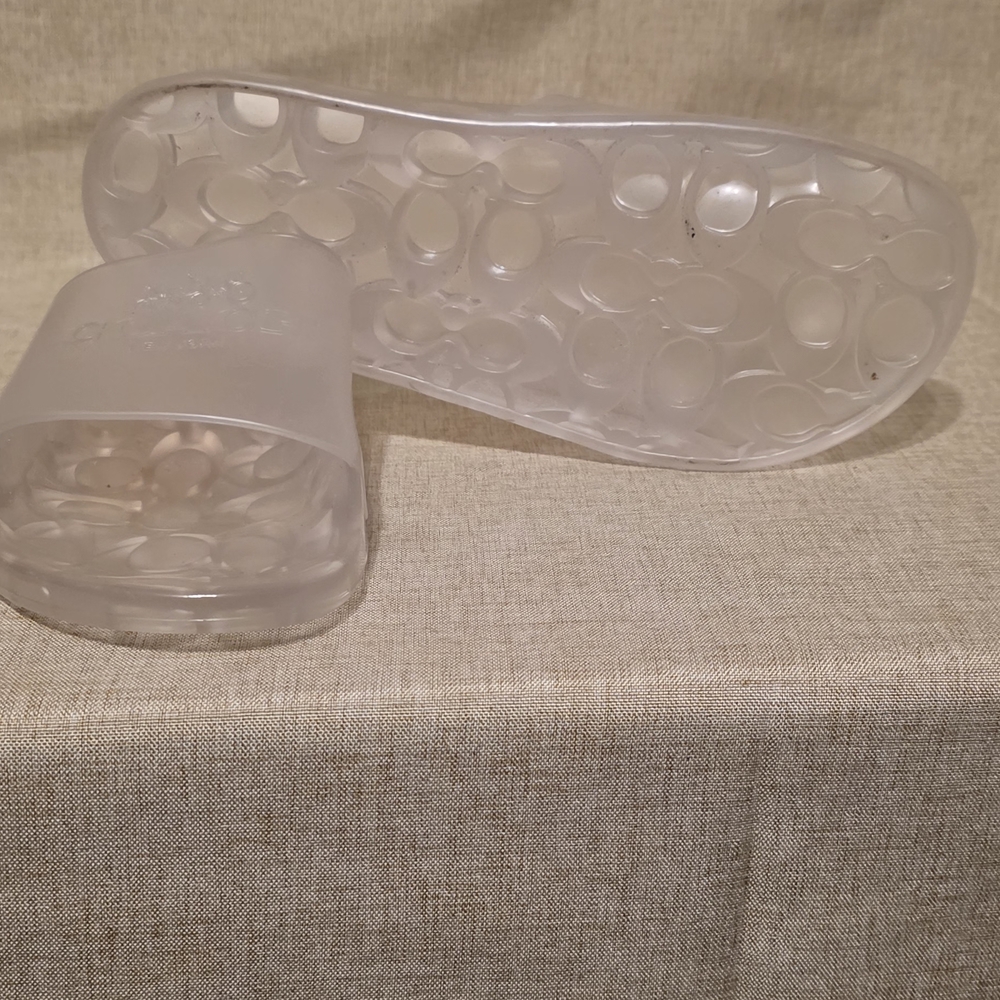 Coach Transparent Slide Sandals - Picture 3 of 6